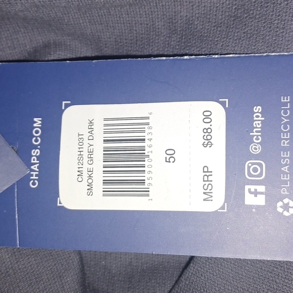 Chaps Cargo Shorts - Stretch Big&Tall Gray NWT - Picture 6 of 7